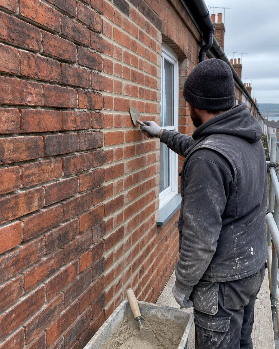 Brickwork and repointing in Saltash