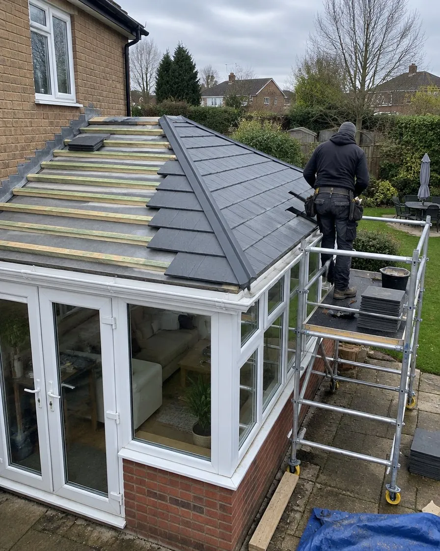 Conservatory roof replacement in Saltash